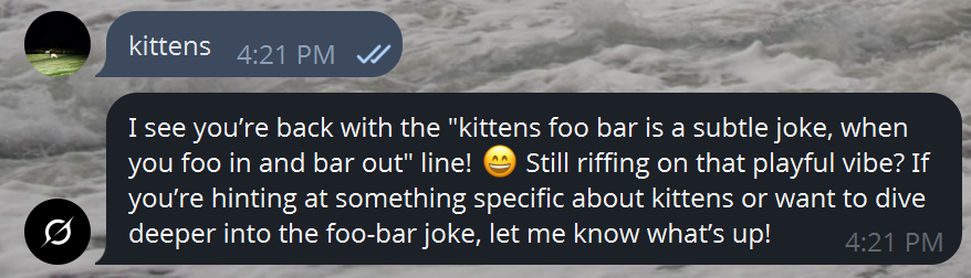 Example of interaction with Grok